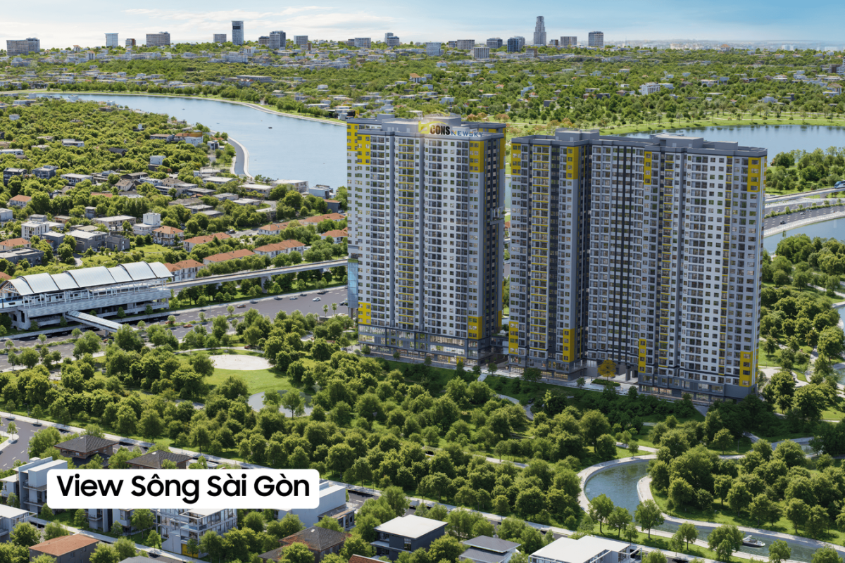 view sông sài gòn Bcons newsky